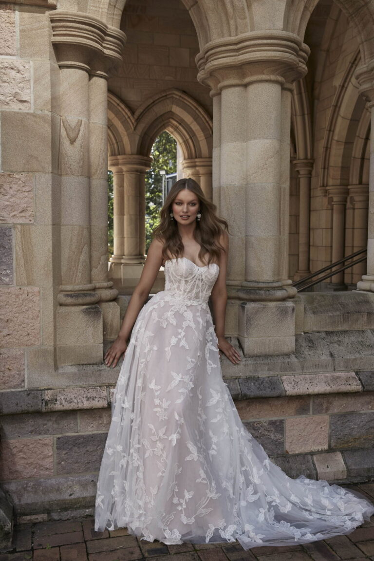 LIVIA_EY330 3D EMBROIDERED SHEET LACE WITH ILLUSION BOIDCE A LINE WEDDING DRESS WITH DETACHABLE ILLUSION JACKET EVIE YOUNG BRIDAL5